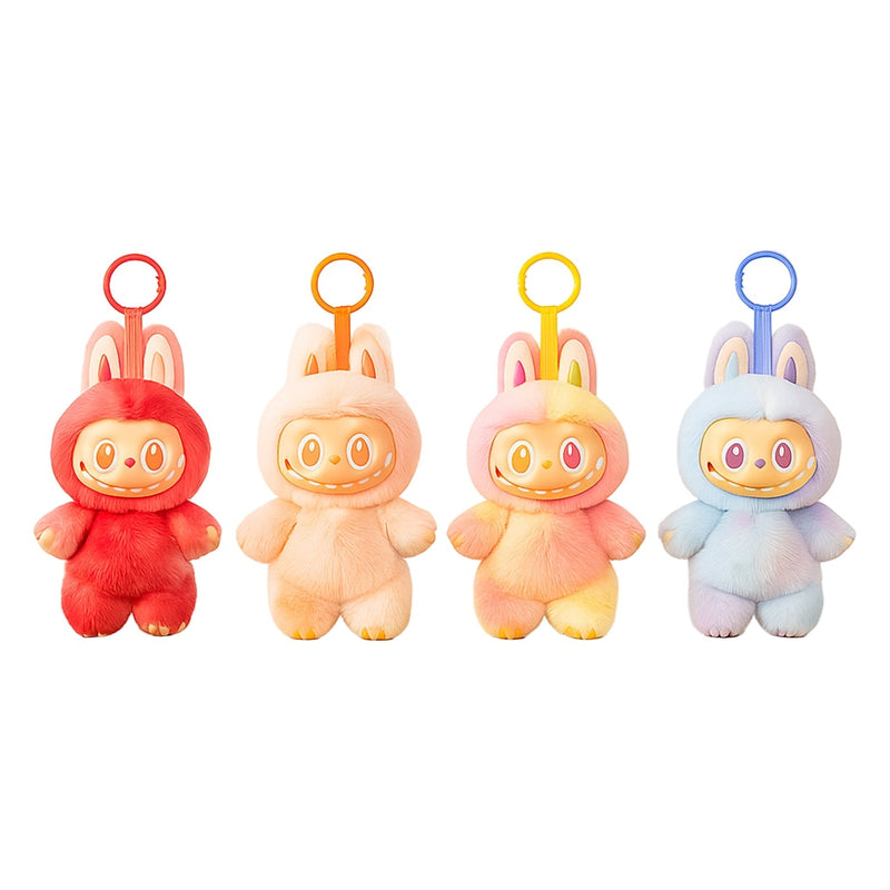 Plush Toy Cartoon Keychain With Hook Assorted Colorful Animal Design  1 Pc (Mix Design) Wukusy
