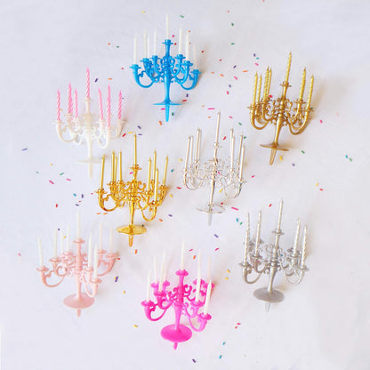Luxury Birthday Cake Candles with Stand.