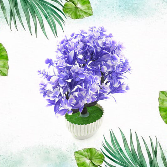 Wild Artificial Flower Plants With Cute Pot  Flower Plant For Home Office Decor  Tabletop And Desk Decoration  Artificial Flower For Balcony Indoor Decor Plants For Living Room (1 Pc) Wukusy