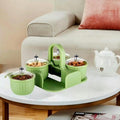 Multipurpose 4 pcs Storage Jar with Tray 219eaz-qw
