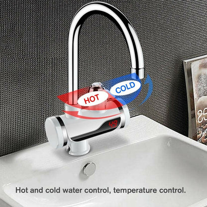 1597 Stainless Steel Led Digital Display Instant Heating Electric Water Heater Faucet Tap Wukusy