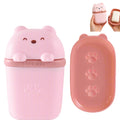 Cute Bear Shaped Soap Case (1 Pc) Wukusy