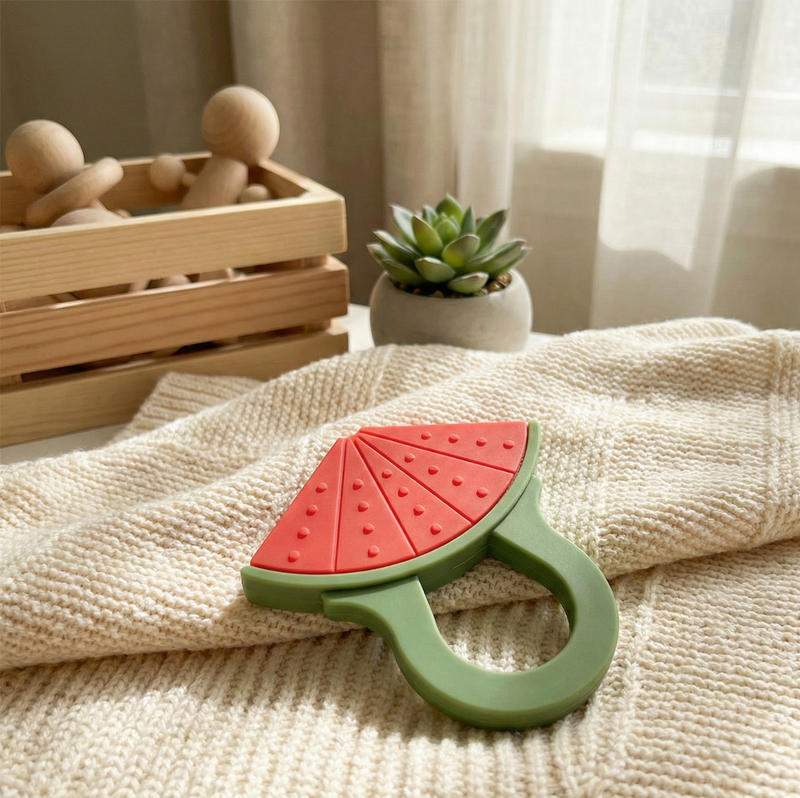 Non-Toxic Watermelon Silicone Baby Teether Wukusy