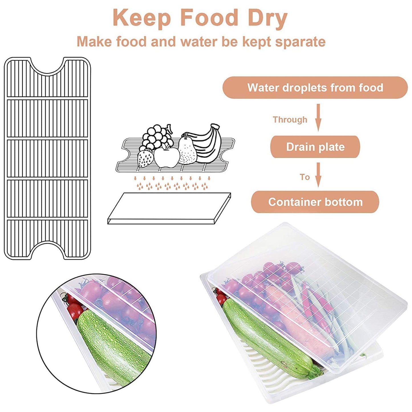 FreshStore™ 3 Piece Storage Set Containers