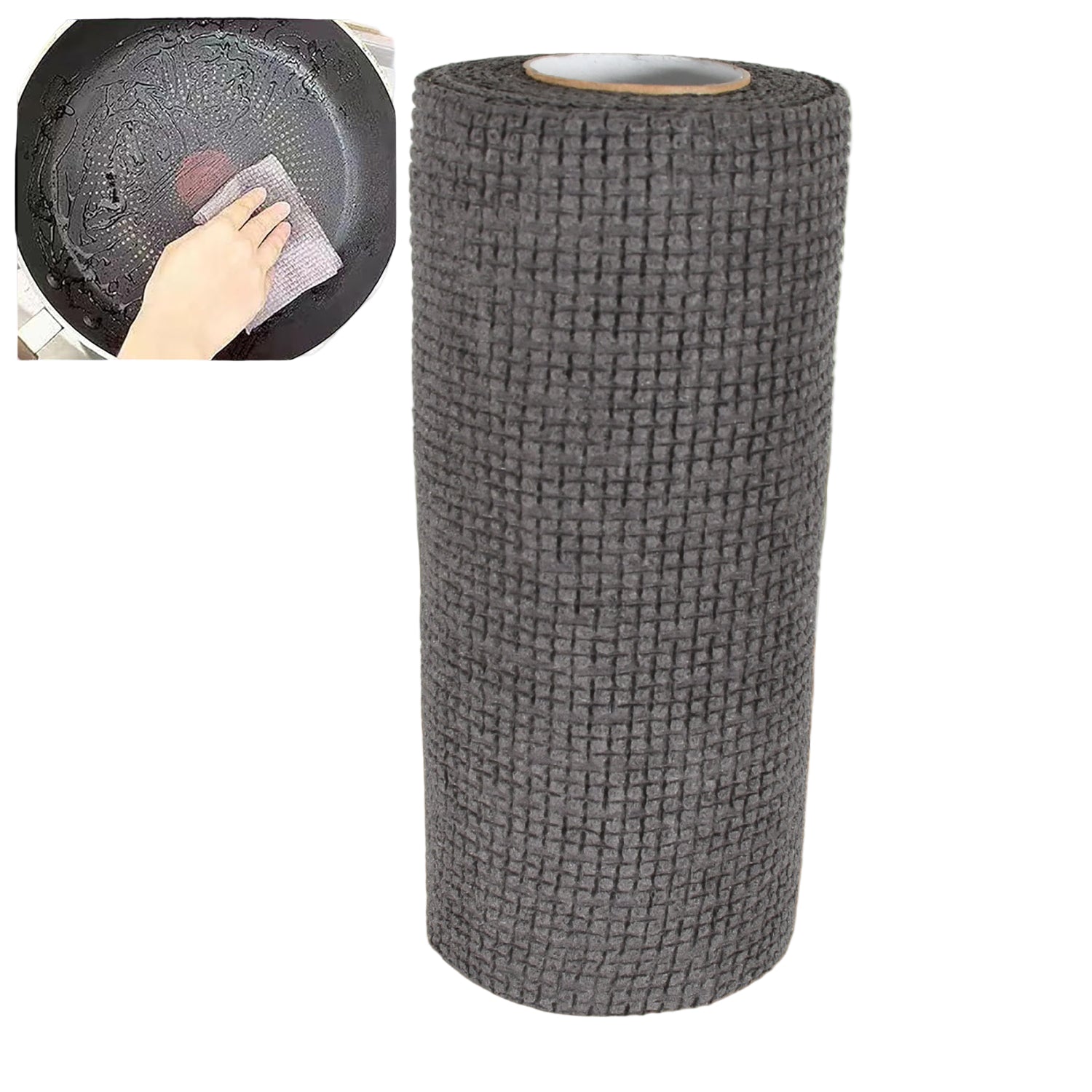 8190 Durable Kitchen Scrub Cloth Microfiber Cleaning Cloth Roll Kitchen Wear-resistant Cloth 2022cm Multipurpose Cleaning Cloths For Kitchen (1pc) Wukusy