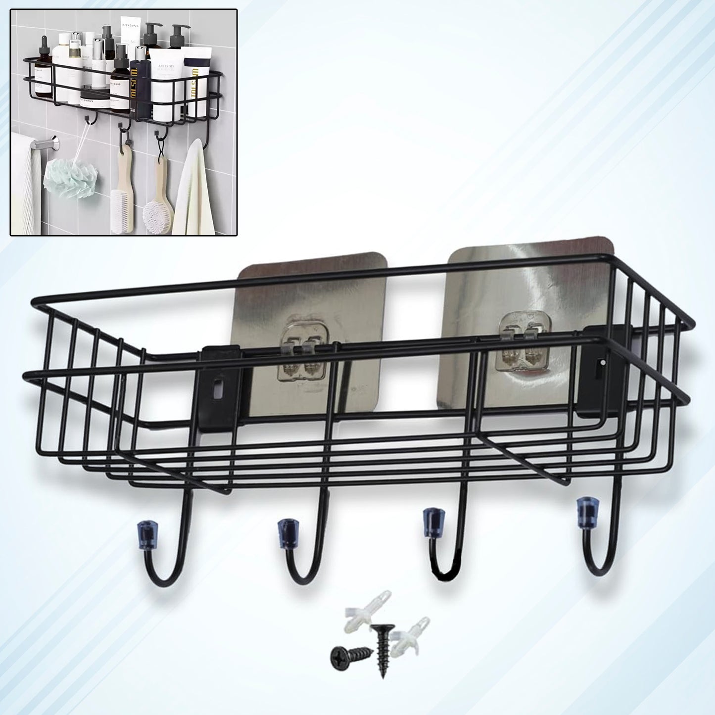 Shower Shelf Rack=3 In 1