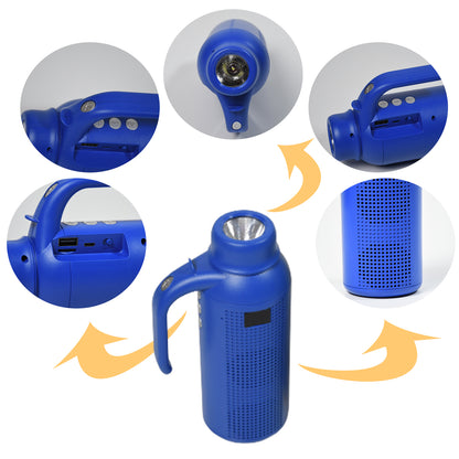 1287  Smart Bluetooth Speaker With Torch Light Wireless Bluetooth Speaker  Night Flash Light Speaker Wukusy