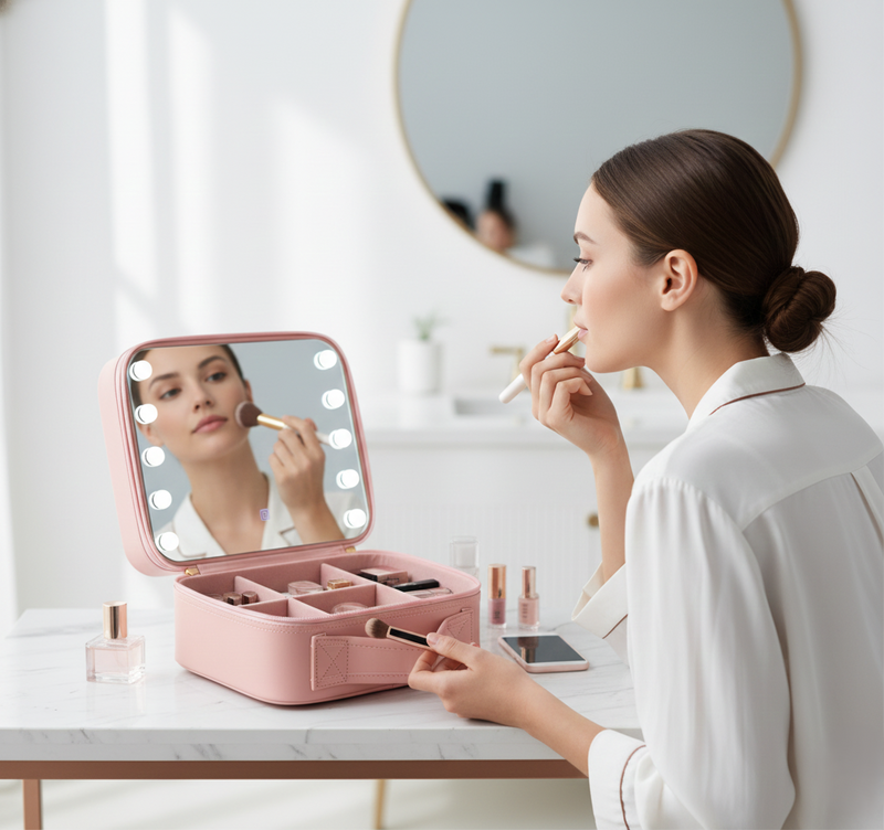 Premium Led Light Makeup Organizer Box