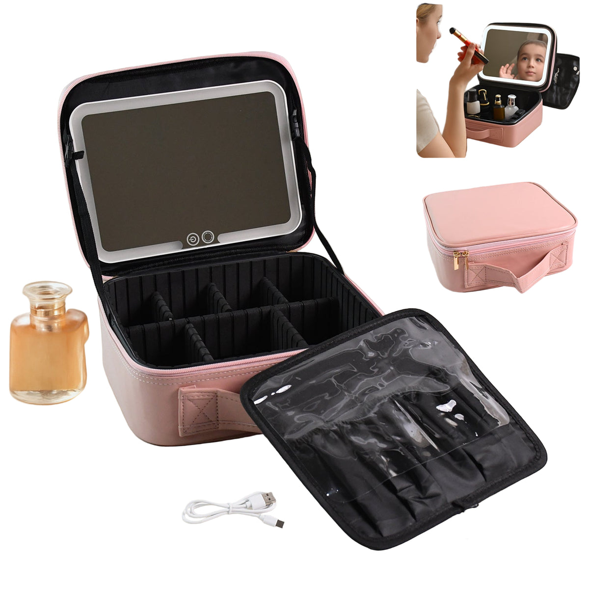 Premium Led Light Makeup Organizer Box - BuyItOnline