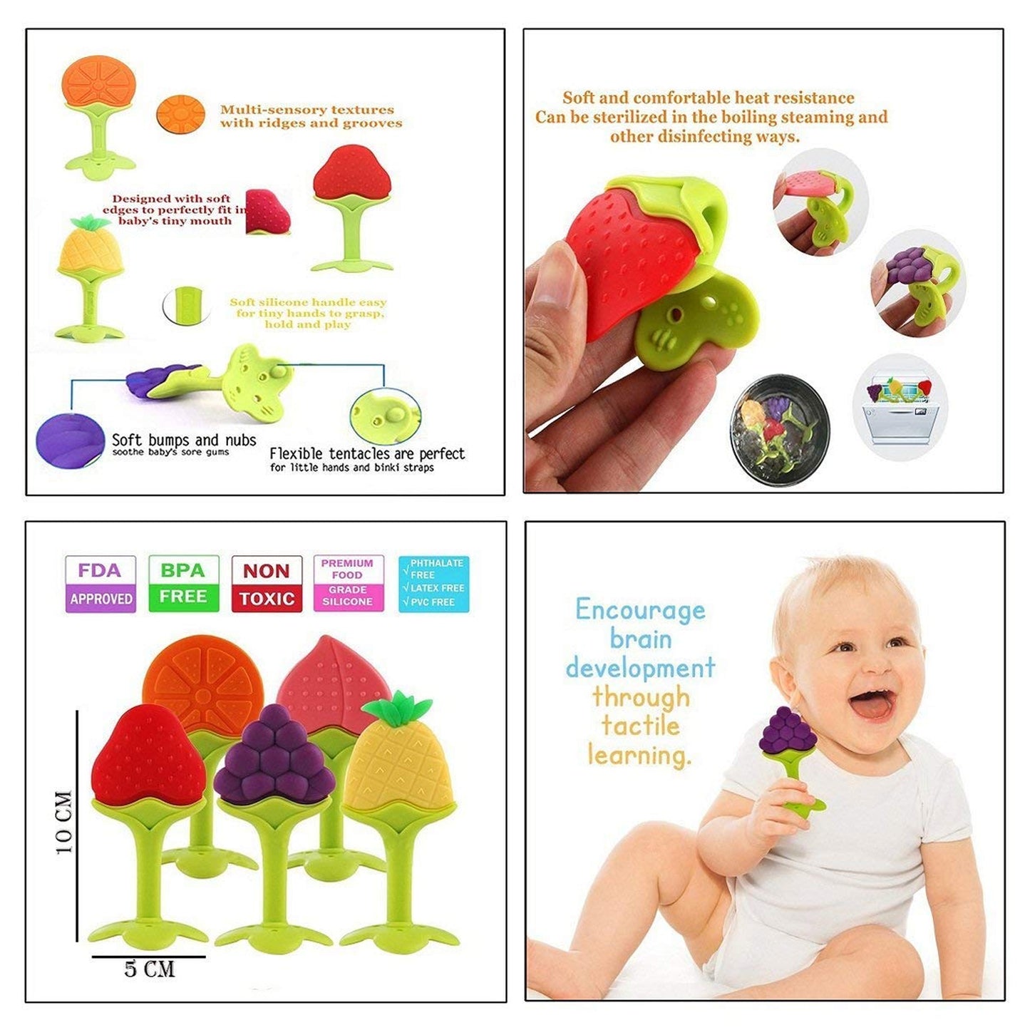 Silicone Fruit Teether Toy