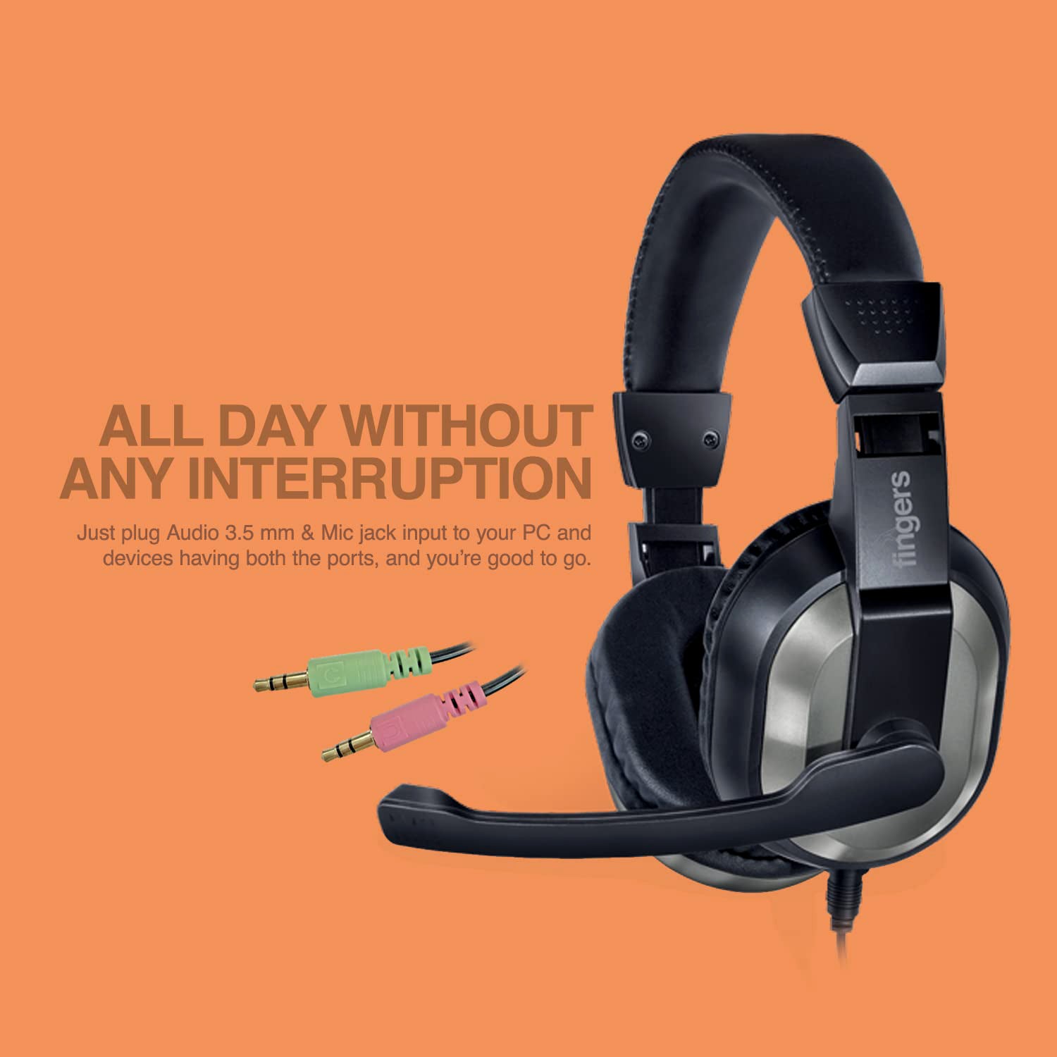 Wired Headset With Adjustable Headband  Noise-isolating Mic Set Wukusy