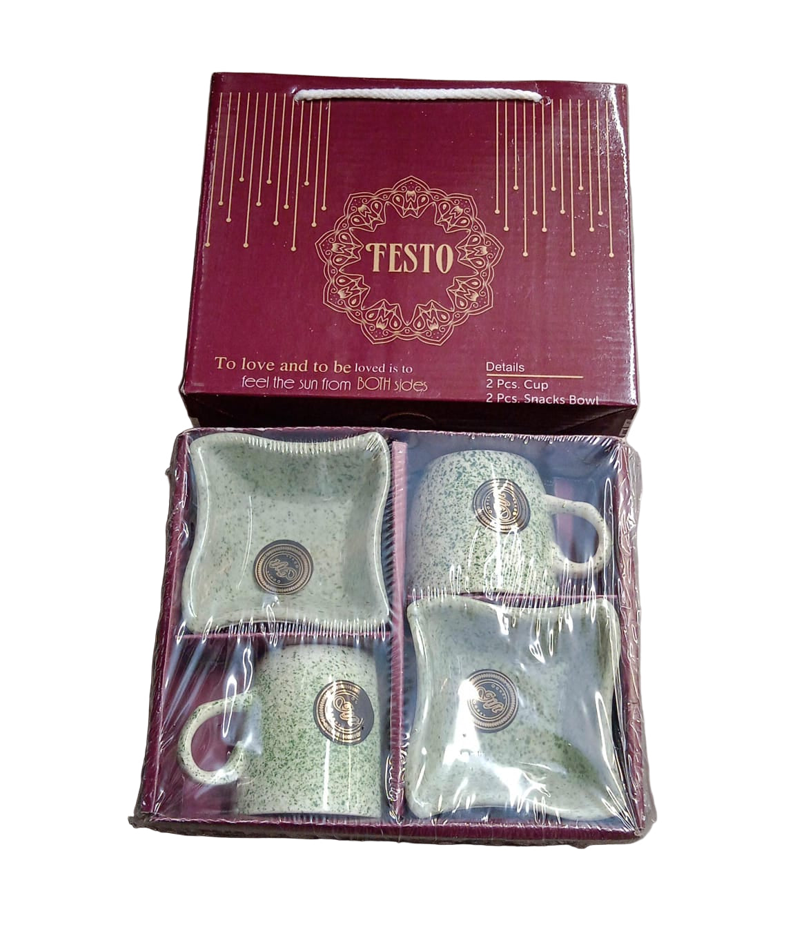 Festo Ceramic Tea & Coffee Mug Set with Snack Bowl - BuyItOnline