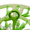 Plastic Round Cloth Drying Hanger ( 15 Clips ) Wukusy