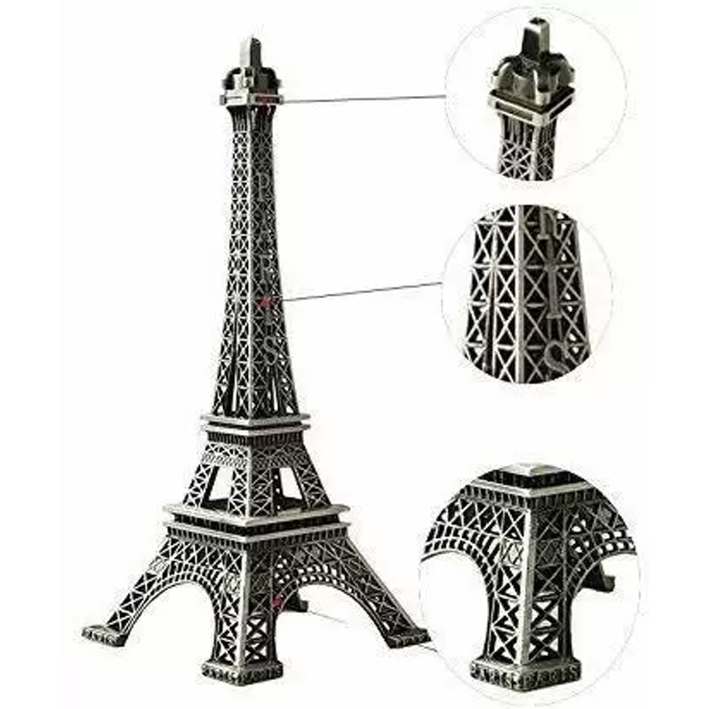 Antique 3D Metal Eiffel Tower Showpiece.