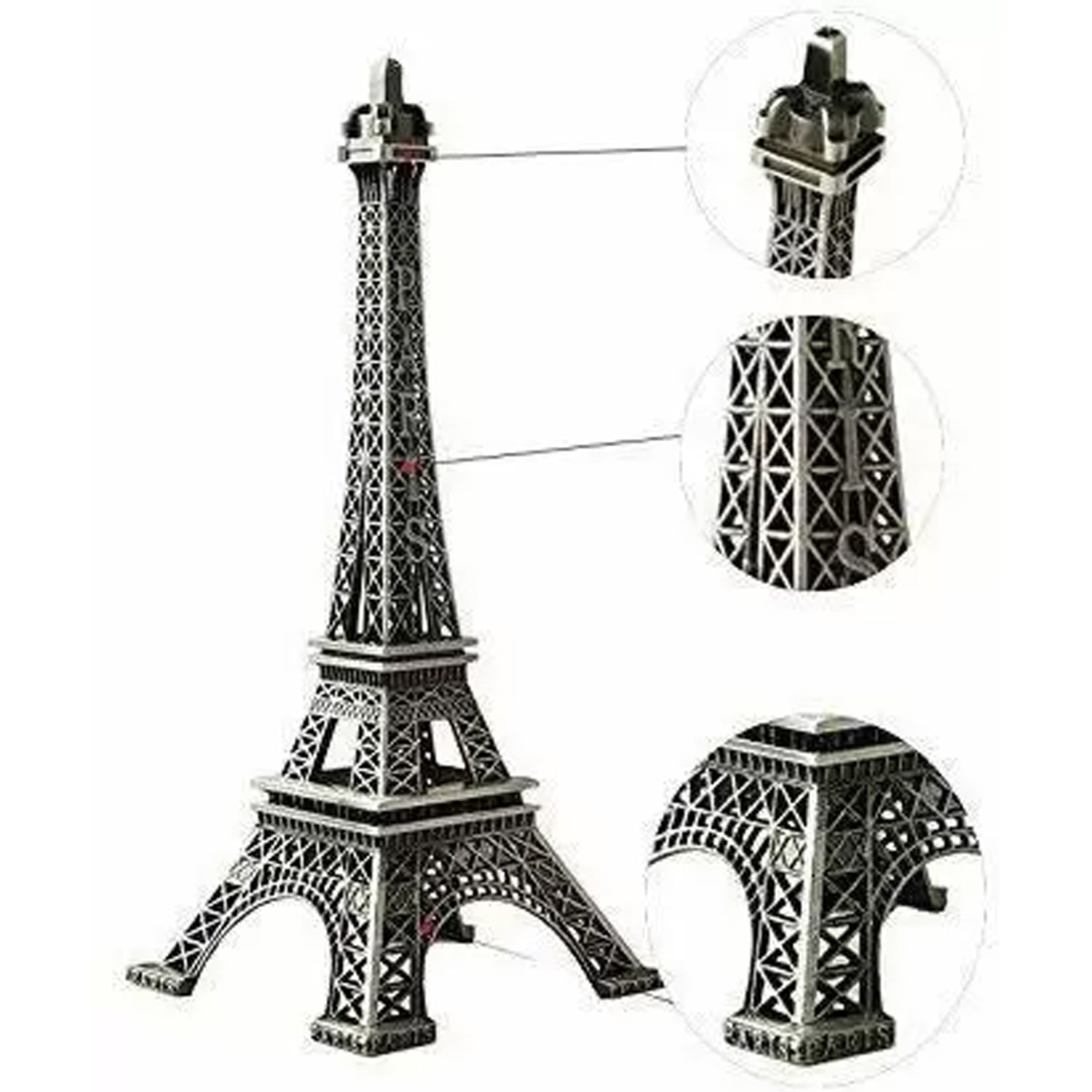 Antique 3D Metal Eiffel Tower Showpiece.