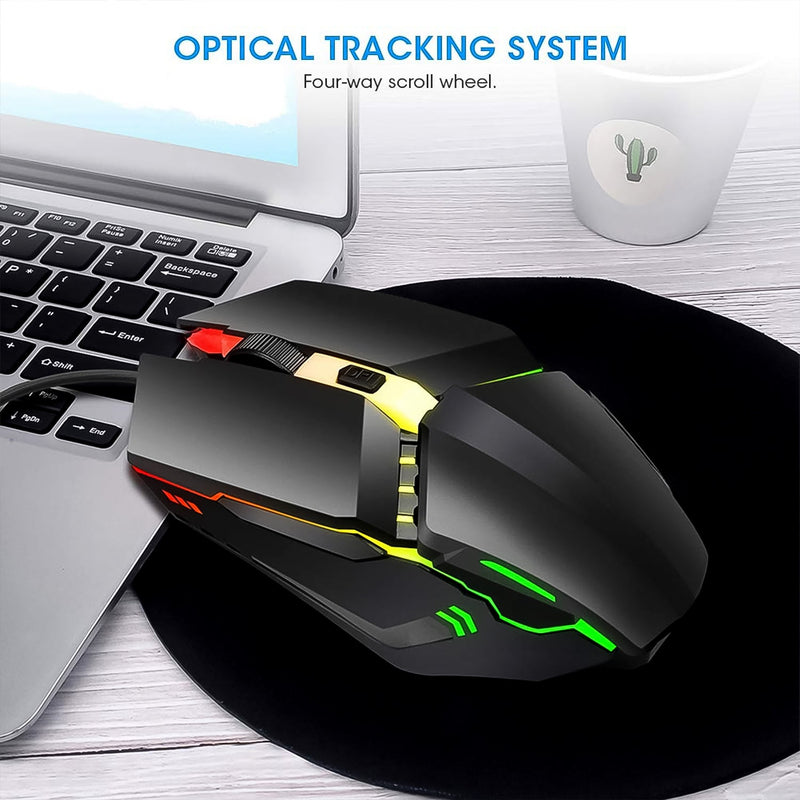Wired Mouse Ergonomic Design Gaming Mouse Wukusy