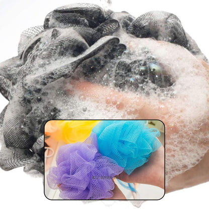 Bath Shower Loofah Sponge Pouf Body Scrubber