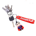 Cute Cartoon Silicone 3d Key Chain With Metal Hook  Strap (Pack Of 1) Wukusy