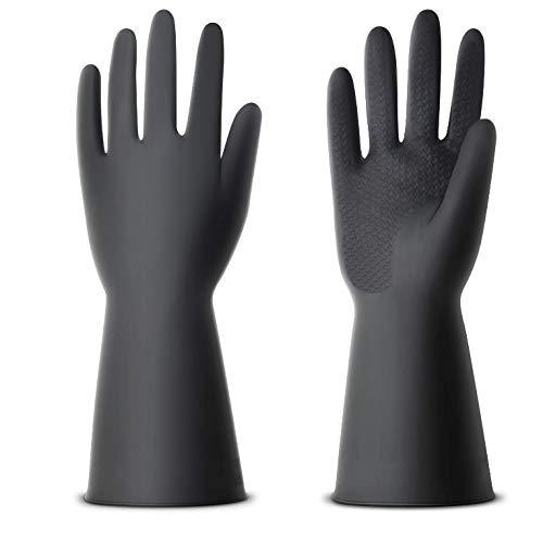 0673 Multipurpose Natural Gum Rubber Reusable Cleaning Gloves Wukusy