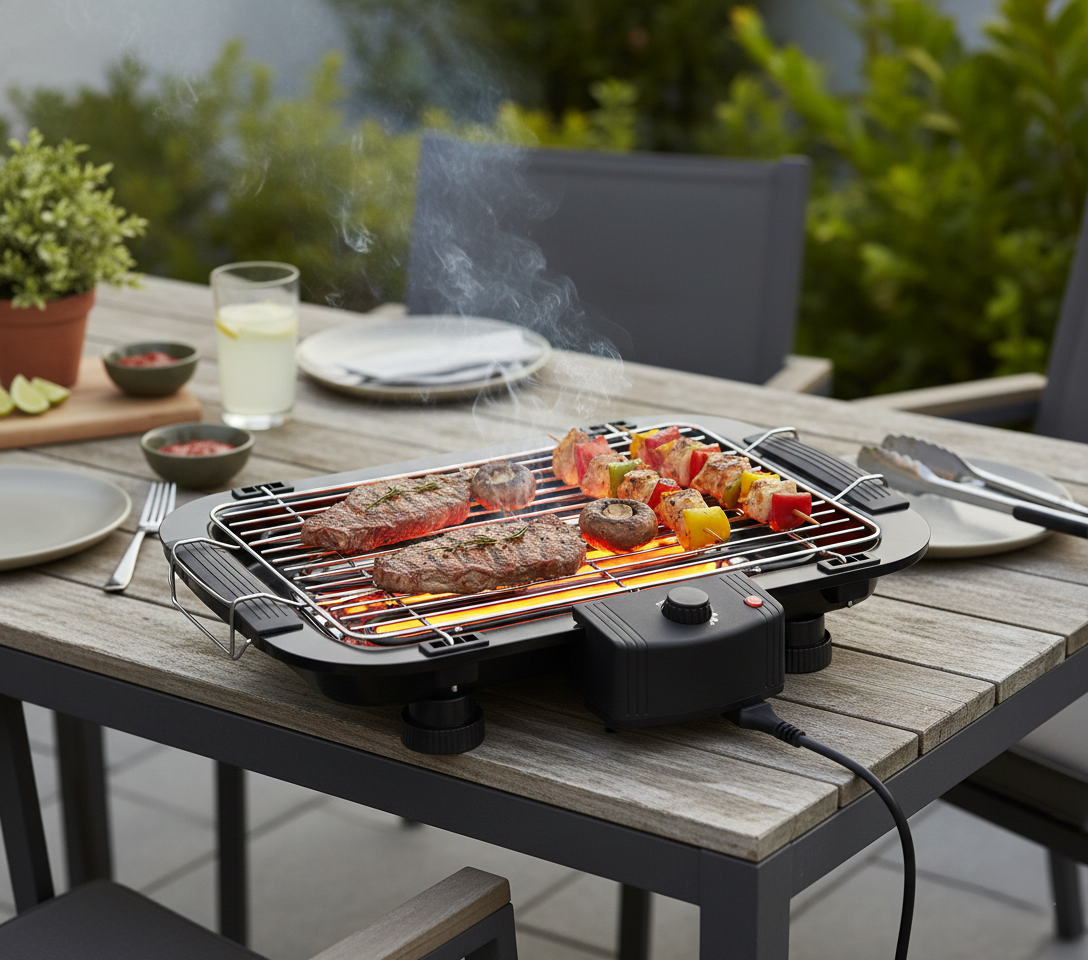 Smokeless Electric Indoor BBQ Grill 2000W Wukusy
