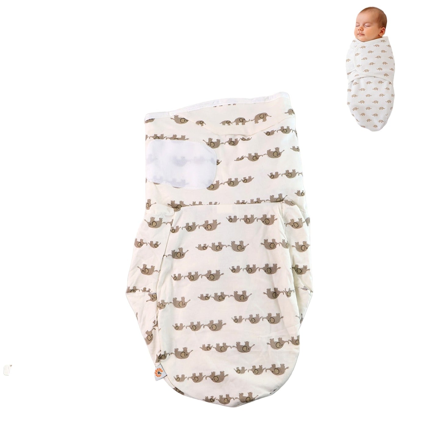 Soft Cotton Adjustable Baby Swaddle Wrap For Newborn Wukusy