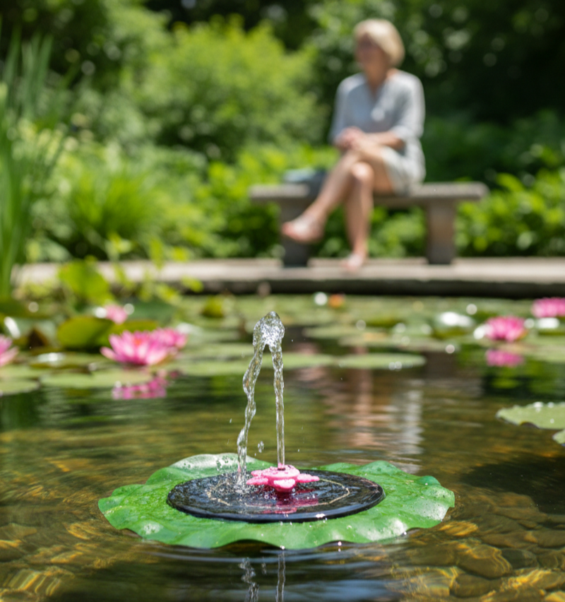 Solar-Powered Floating Water Fountain Pump Kit