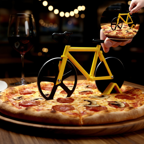 Stainless Steel Bicycle Shape Pizza Cutter Wukusy
