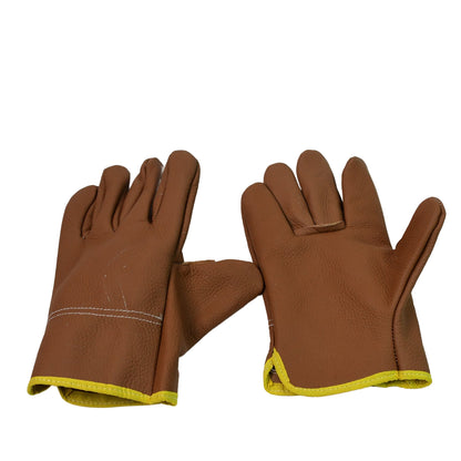 Heavy Duty Leather Gardening Gloves for Men & Women