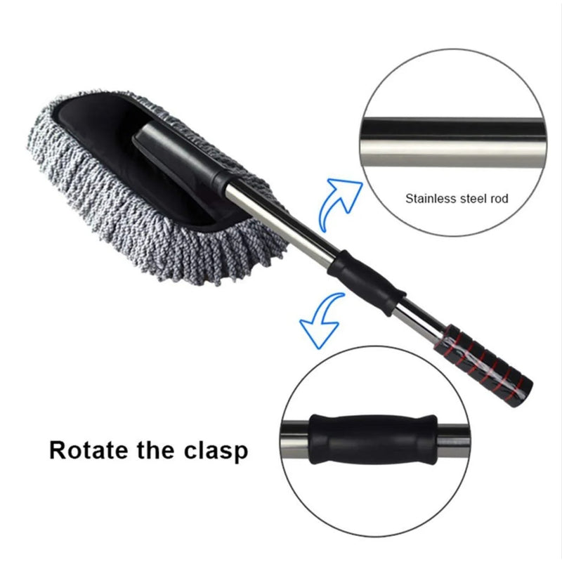 Car Dust Brush – Gentle And Efficient Cleaning Tool For Interior And Exterior (1 Pc) Wukusy