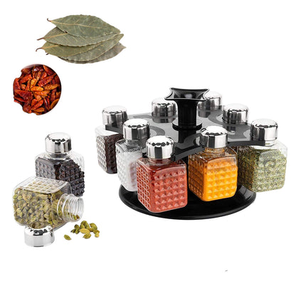 Square 8 Bottle Revolving Spice Rack - BuyItOnline