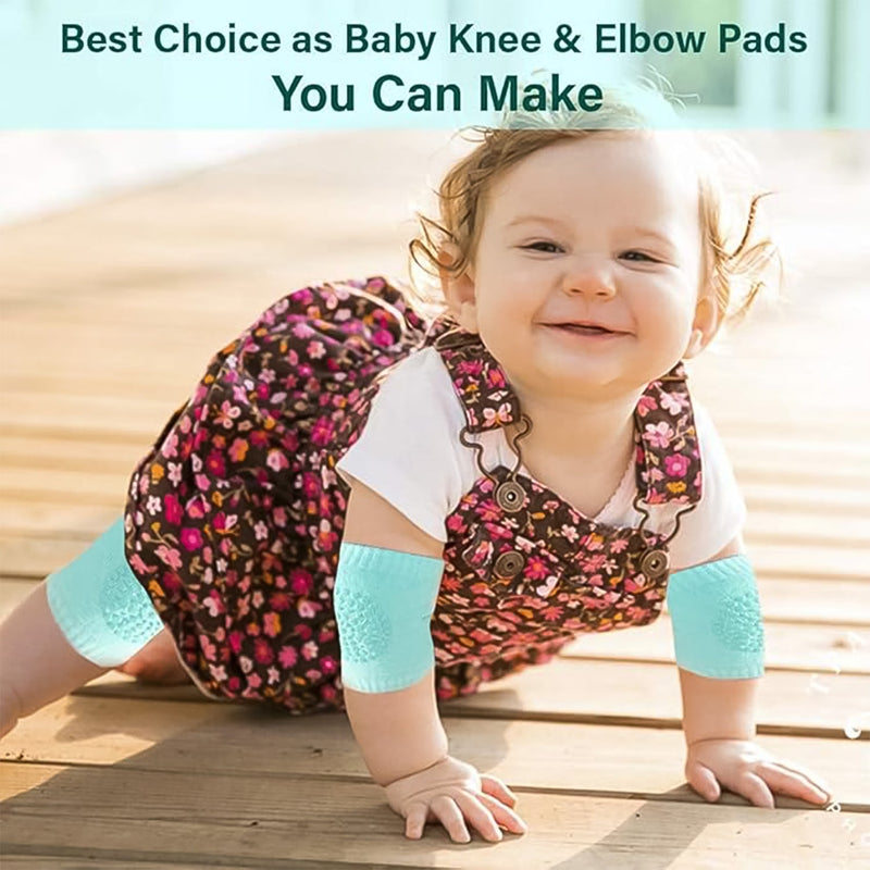 Mint Green Toddler Wool Knit Leg Warmer (Knee Guard) Wukusy