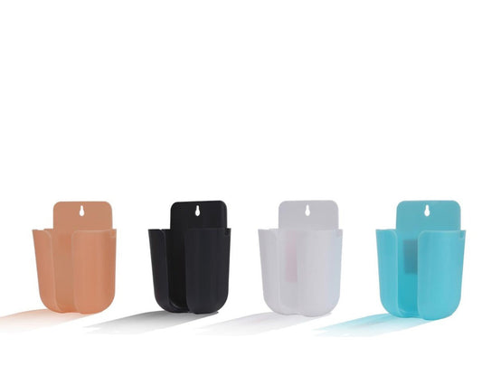 Wall-Mounted Phone Stand & Charger Organizer