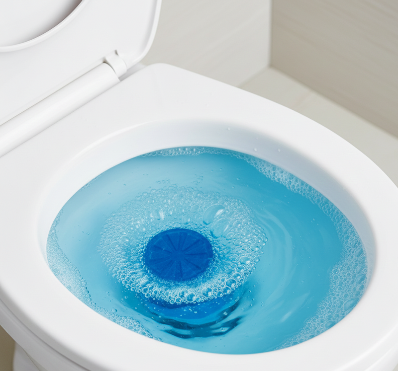 Toilet Cleaner Flush Tab - Ocean Blue color Wukusy