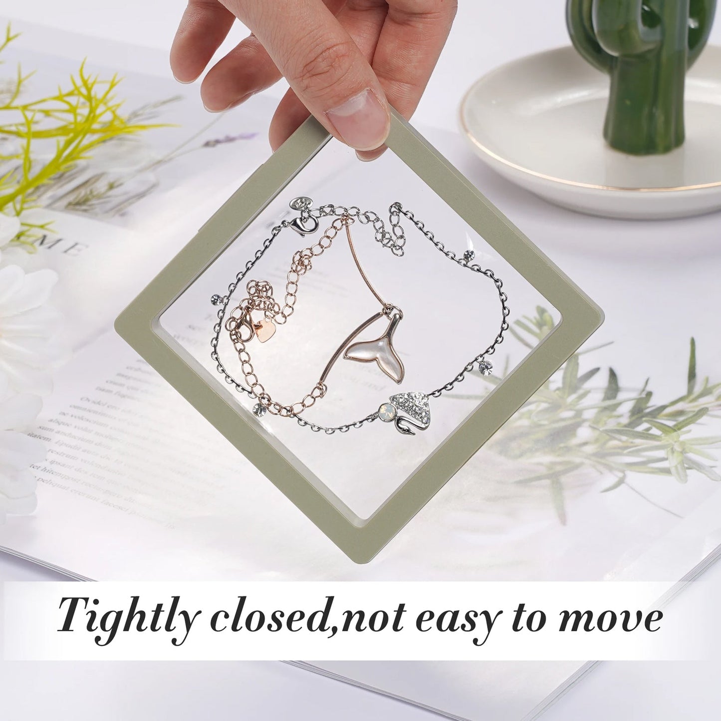 Transparent Jewellery Storage Box Earrings Ring Bracelet Pendant Storage Box Wukusy