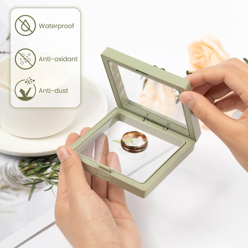 Transparent Jewellery Storage Box Earrings Ring Bracelet Pendant Storage Box Wukusy