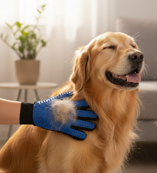 True Touch Deshedding Glove for Dogs & Cats Wukusy