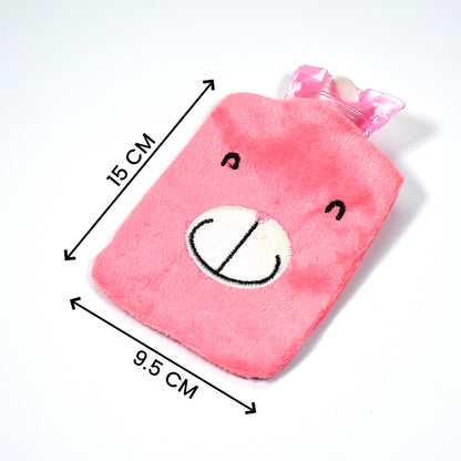 Small Pink Hot Water Bag with Soft Cover