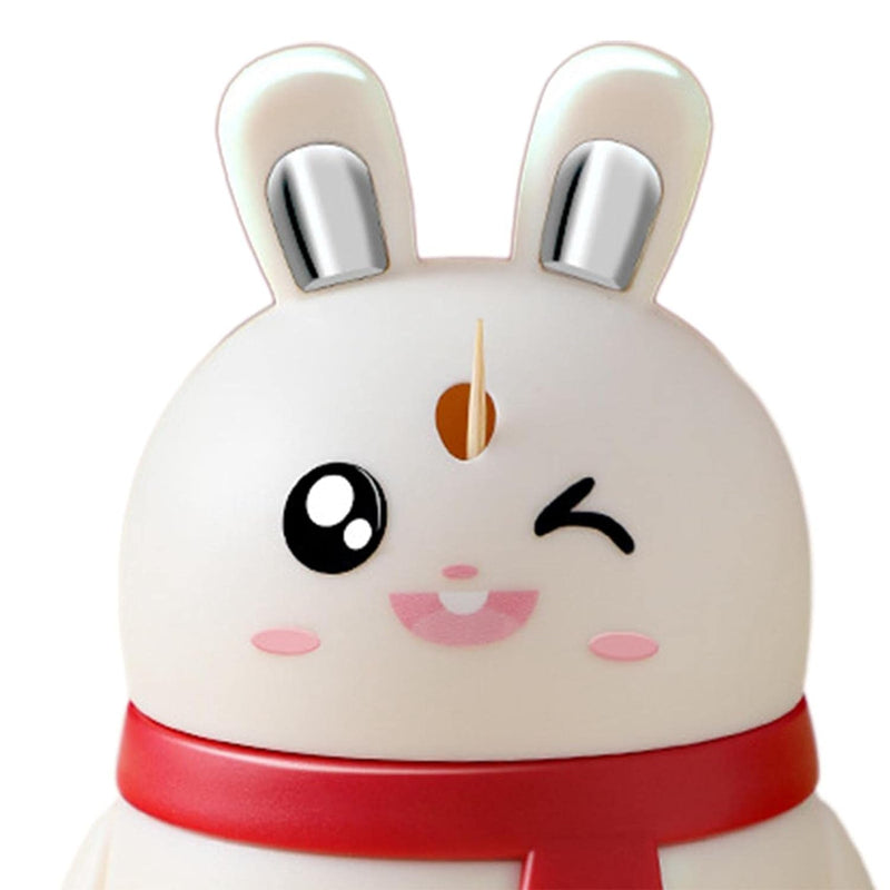Rabbit Shape Toothpick Dispenser – Press-Style Automatic Holder Wukusy