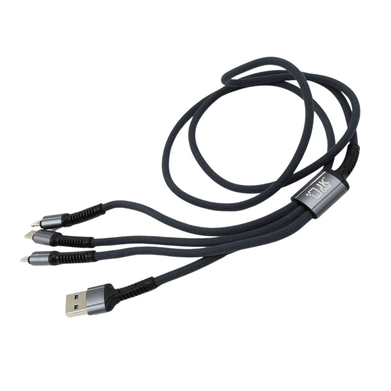 Fast Charge 3-in-1 Charging Cable - 120cm Wukusy
