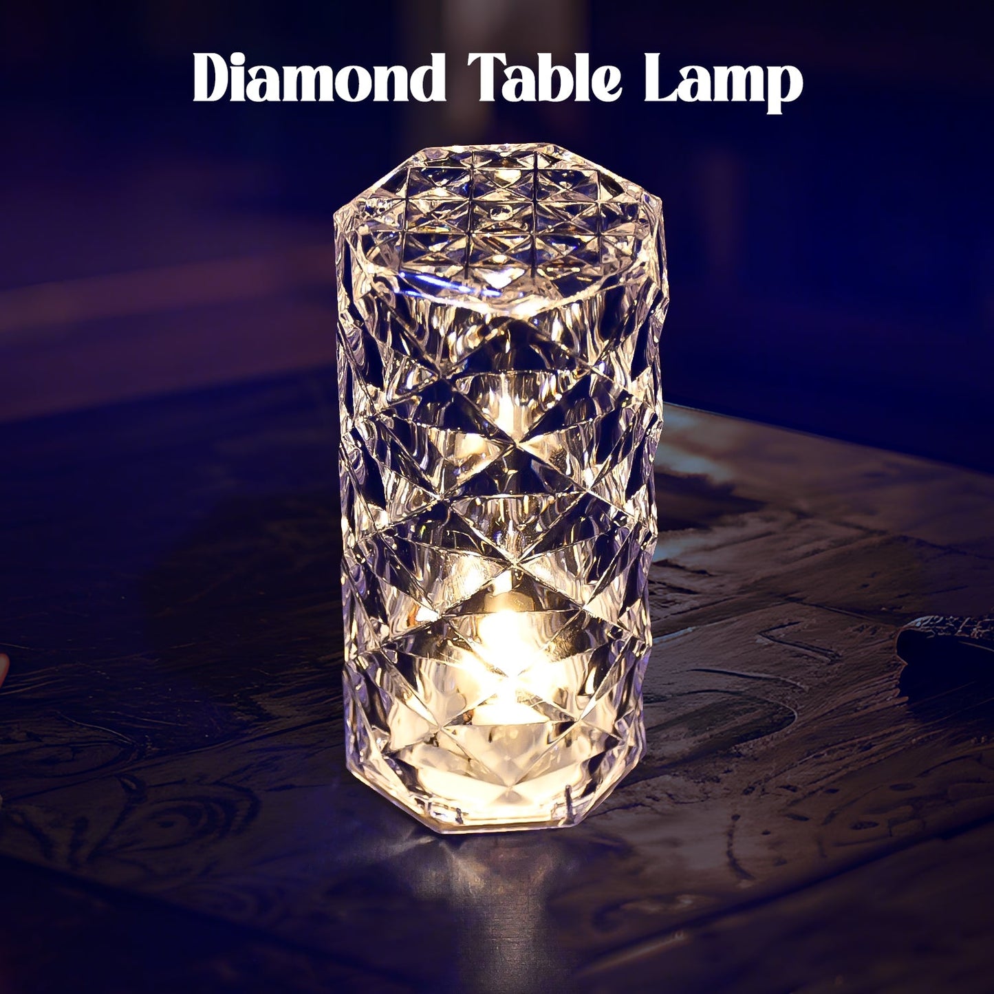 6240 Diamond Table Lamp  Candles For Home Decoration Crystal Candle Lights Wukusy
