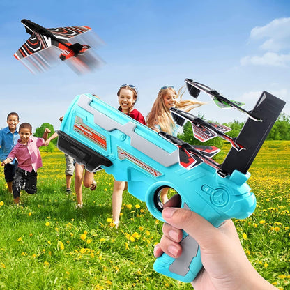 Airplane Launcher Gun With Foam Glider Planes