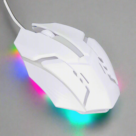 USB Wired Gaming Mouse with Colorful LED Lighting
