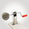 Stainless Steel Coconut Scraper with Wooden Base - BuyItOnline