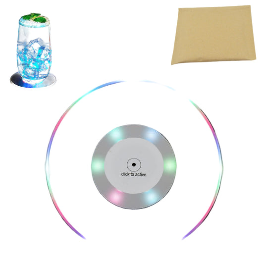 Colorful LED Drink Coaster - BuyItOnline