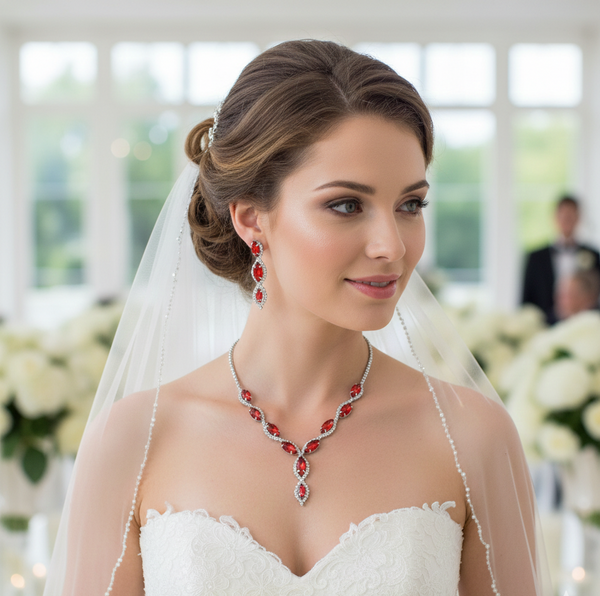 Wedding Jewelry Set - Necklace & Earrings
