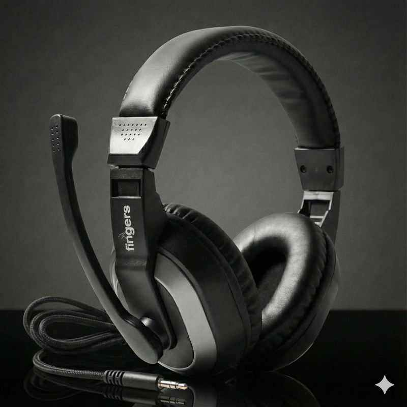 Wired Headset With Noise-isolating Mic Set