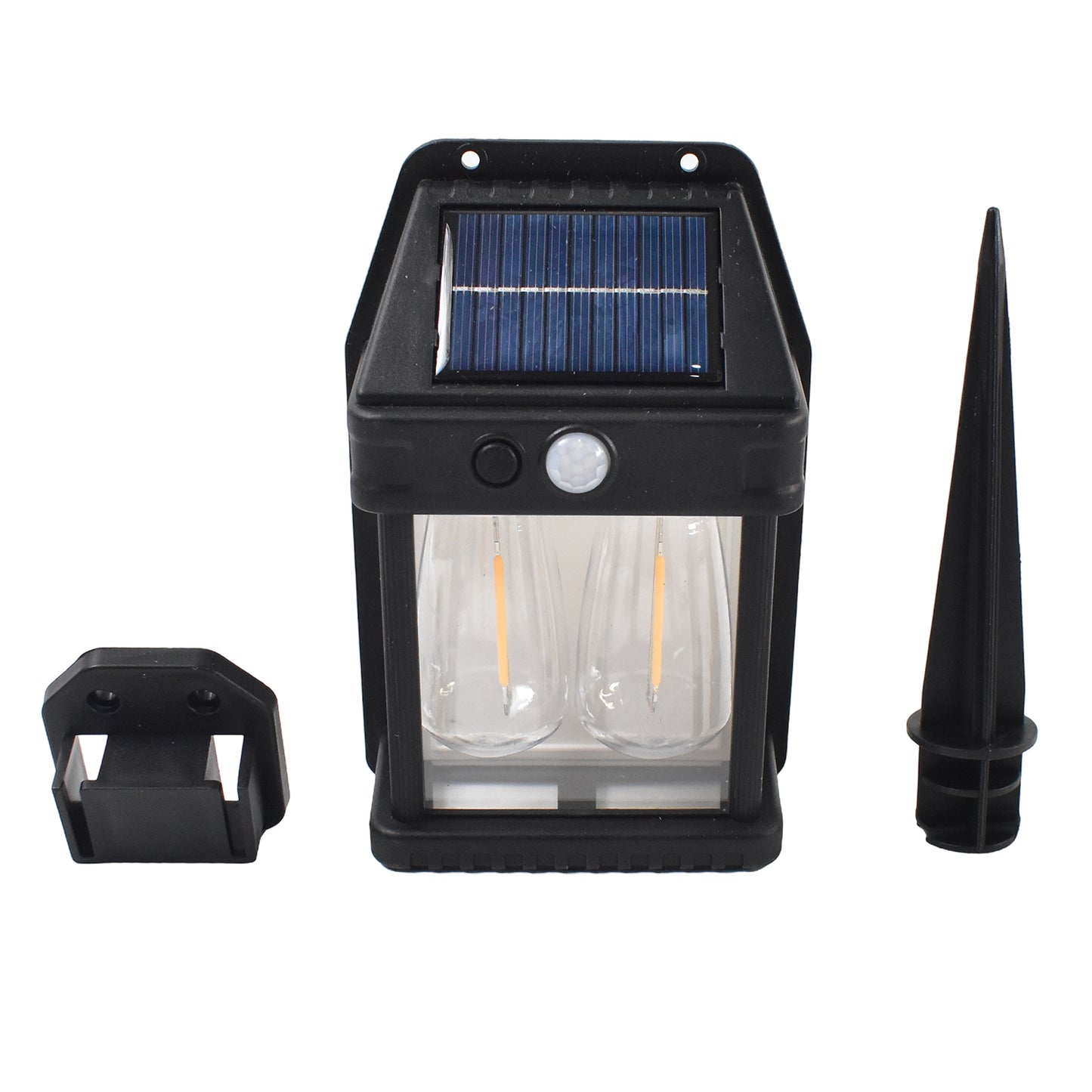 18W Solar Wall Light with Double Lamps & Motion Sensor