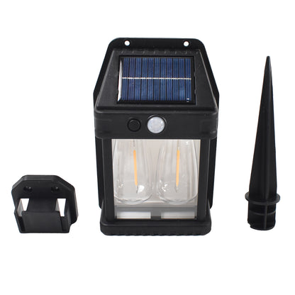 18W Solar Wall Light with Double Lamps & Motion Sensor