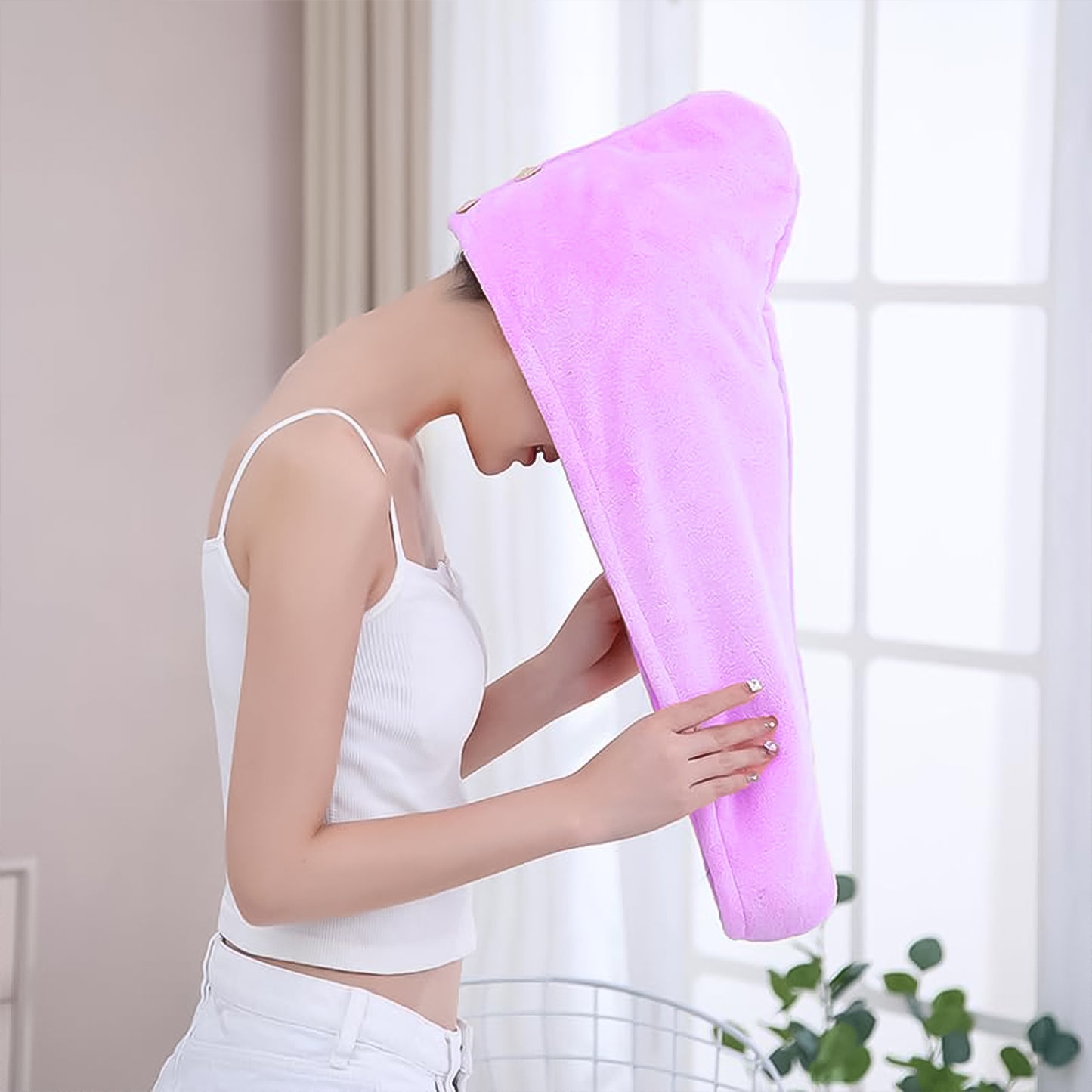 Quick-Dry Turban Microfiber Hair Towel