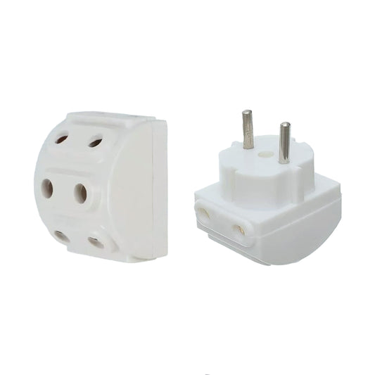 5-Way 2-Pin Multi Plug Socket Converter